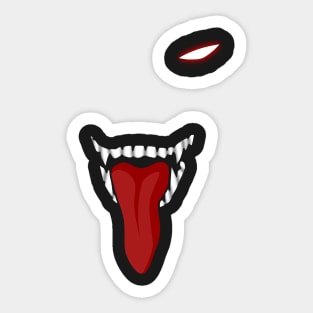 Hell face Sticker